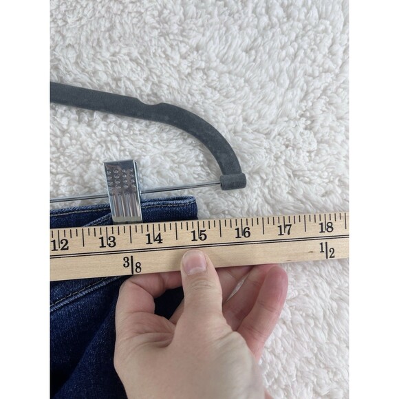 Judy Blue Jeans Women’s Size 11/30 Dark Blue Cropped Straight JB88375 Raw Hem - Picture 3 of 10